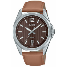 Наручные часы CASIO, коричневый/серебристый