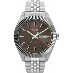 Наручные часы TIMEX Waterbury, коричневый/серебряный