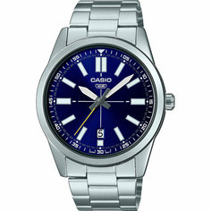 Наручные часы CASIO, синий/серебряный