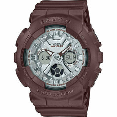 Наручные часы CASIO, коричневый/серебристый