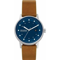 Наручные часы SKAGEN, коричневый