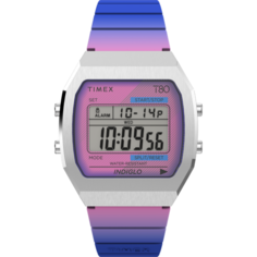 Наручные часы TIMEX, Purple/Stainless Steel/Digital