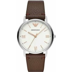 Наручные часы EMPORIO ARMANI, коричневый/белый