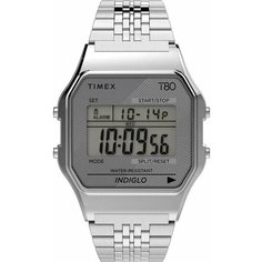 Наручные часы TIMEX T80, серебристый