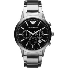 Наручные часы EMPORIO ARMANI, серебристый/черный