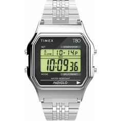 Наручные часы TIMEX T80, серебристый