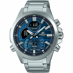 Наручные часы CASIO, синий, серебристый
