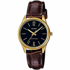 Наручные часы CASIO, черный/коричневый/золотистый