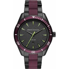 Наручные часы Armani Exchange, черный/бордовый