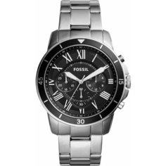 Наручные часы FOSSIL, серебряный, черный