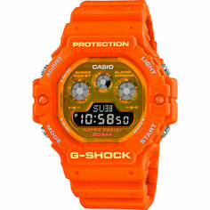 Наручные часы CASIO, коричневый/оранжевый