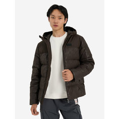 Пуховик Fila, размер 48-50, коричневый