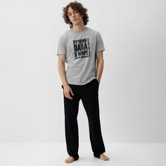 Пижама Kaftan, размер 54, серый