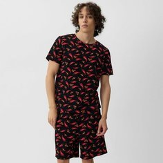 Пижама Kaftan, размер 54, черный