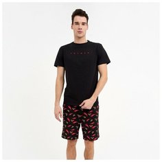 Пижама Kaftan, размер 54, черный