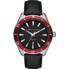 Наручные часы Armani Exchange, серебристый/черный/красный