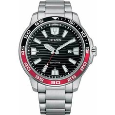 Наручные часы CITIZEN, черный/серебристый