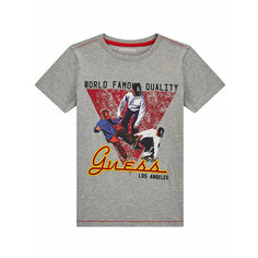 Футболка GUESS, размер 140, серый