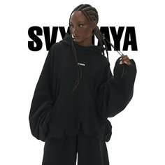 Худи СВЯТАЯ Худи oversize SVYATAYA, размер XS/XL, , чёрный