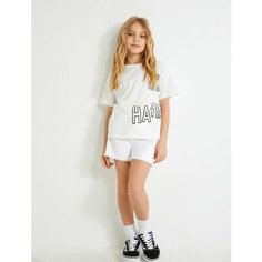 Шорты KOTON, размер 6-7 лет, белый