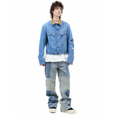 Джинсовая куртка GREG LAUREN, размер 5, синий