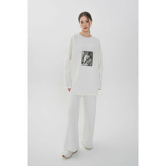 Лонгслив Alexandra Talalay, размер XS-S, , молочный