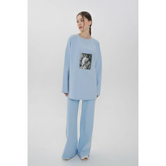 Лонгслив Alexandra Talalay, размер XS-S, , голубой