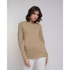 Лонгслив Uzcotton, размер 40-42\XS, , бежевый