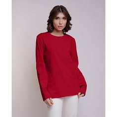 Лонгслив Uzcotton, размер 40-42\XS, , бордовый