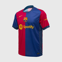 Футболка спортивная NIKE FC Barcelona, размер S, красный/синий
