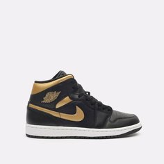Кроссовки Jordan Air Jordan 1 Mid, размер 12.5 US, черный