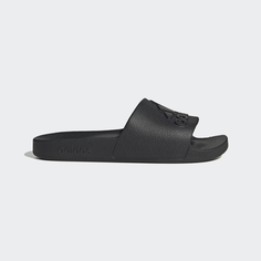 Шлепанцы adidas, размер 10 UK, core black / core black / core black