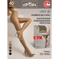 Колготки Omsa, 40 den, 3 шт., размер 3, daino