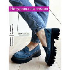 Лоферы Reversal, размер 35, черный, синий