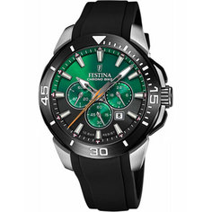 Наручные часы FESTINA Chrono Bike, черный/зеленый