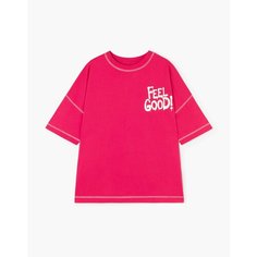 Футболка Gloria Jeans GJ COOL, размер 15-18л/164-170, ярко-розовый