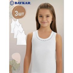 Майка BAYKAR, 3 шт., размер 6-158/164, белый