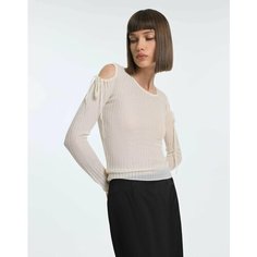 Лонгслив Gloria Jeans GJ BLACK, размер XS (38-40), , молочный