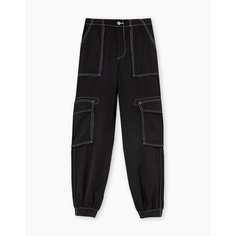Брюки джоггеры Gloria Jeans, размер XS/164 (38-40), чёрный