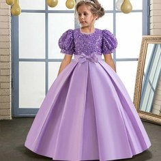 Платье, размер 130, сиреневый Max Garment