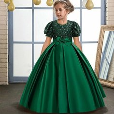 Платье, размер 110, зелёный Max Garment