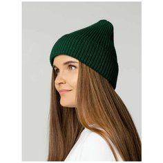 Шапка бини Sherst, размер 60, зеленый