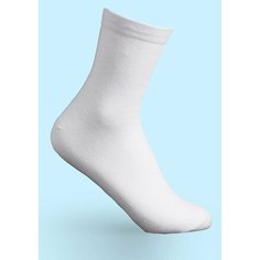 Носки ЛАНМЕНЬ, комплект, 3 пары, размер 41/45, белый