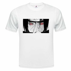 Футболка ONEQ унисекс 60-62 (4XL) размер с принтом Narutomaki, белая, размер 4XL, белый