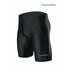 Плавки ALPHASWIM джаммеры, размер L/50, черный/белый