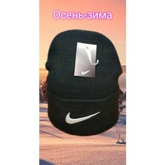 Шапка бини , размер 54-60, темно-серый Нет бренда