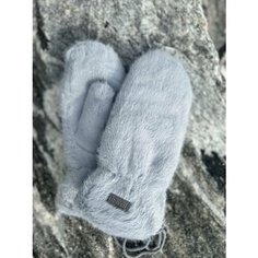 Варежки , размер OneSize, голубой, серый Izyum Store