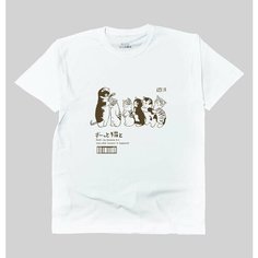 Футболка YOHA PRINT, размер XS, белый