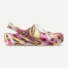 Сабо Crocs Classic Marbled Clog, размер EU 38-39 M6W8 СМ 23.8, electric pink/multi