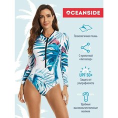 Купальник OCEANSIDE, размер XL, белый/синий/красный